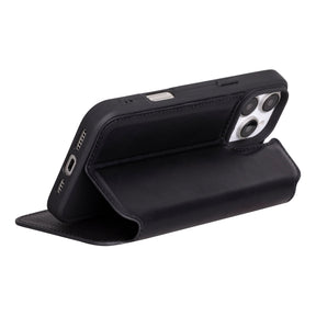 Leren foliohoesje voor iPhone 16 Pro Max