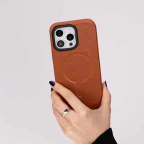 Leren hoesje voor iPhone 16 Pro